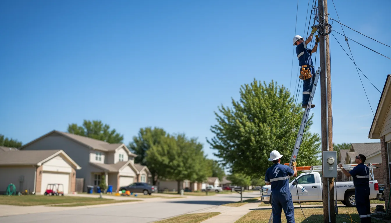 Residential electrician providing installation services in Hadley, NY